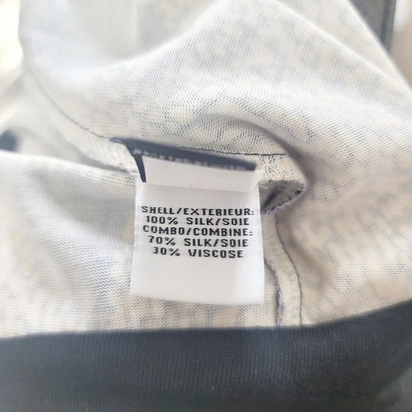 Diane von Furstenberg Oblixe Blue Cheetah Faux Wrap Sleeveless Silk Dress S 6 - Picture 13 of 15